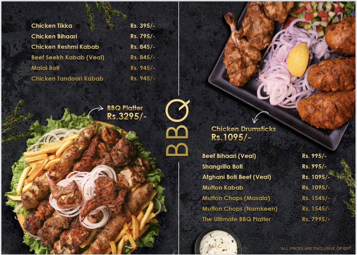 angeethi restaurant karachi menu page 2