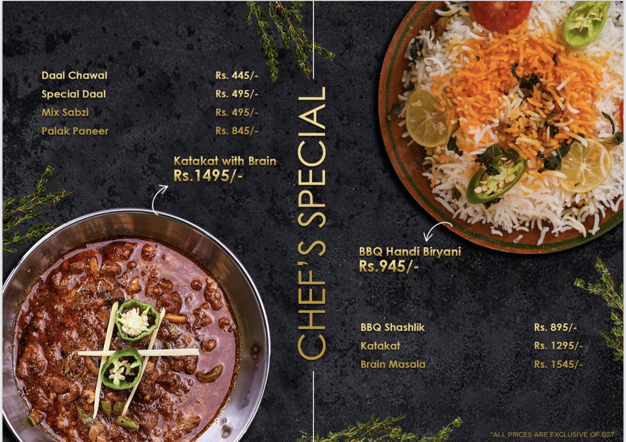 angeethi restaurant karachi menu page 3