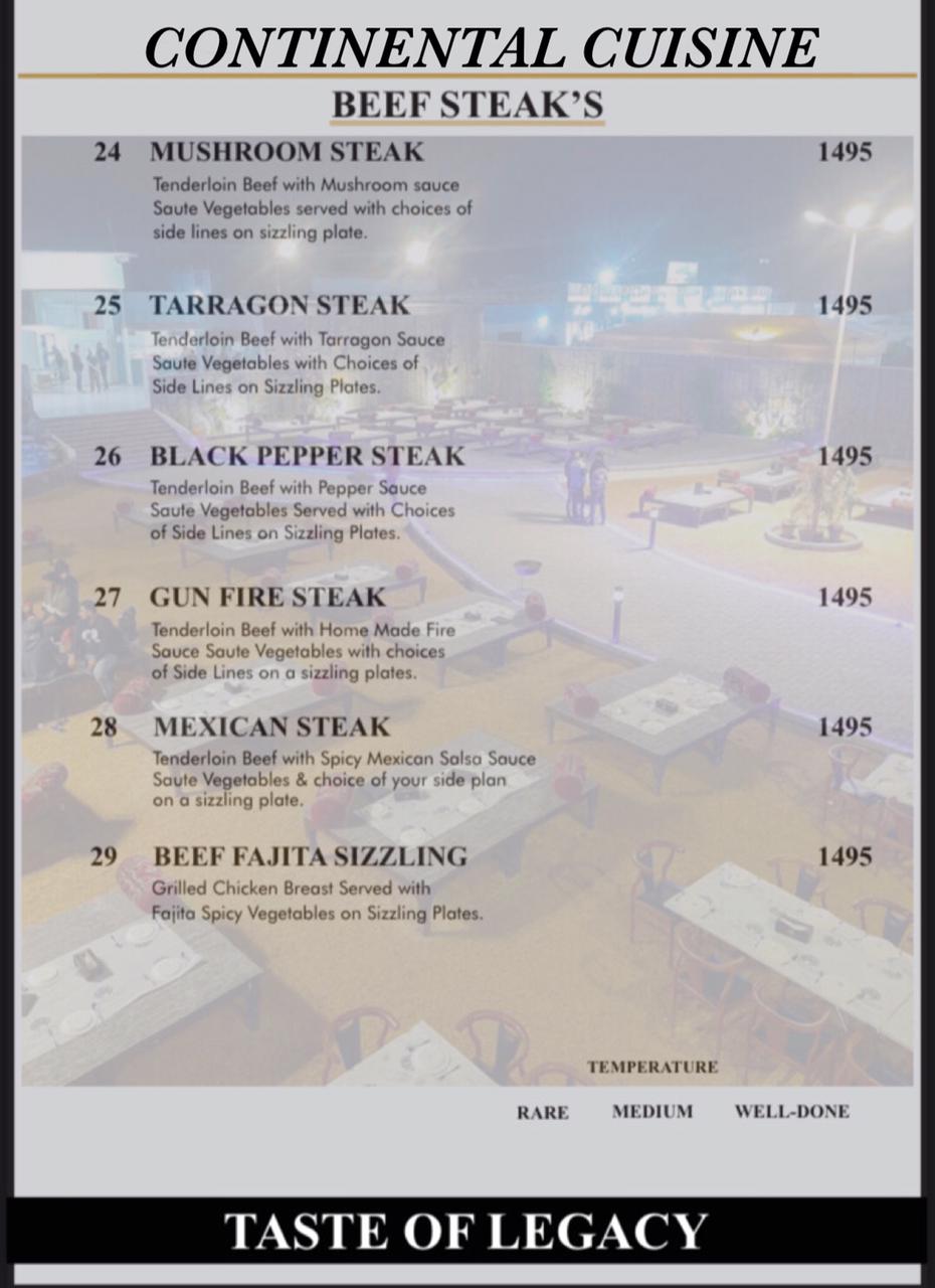 heritage restaurant menu page 4