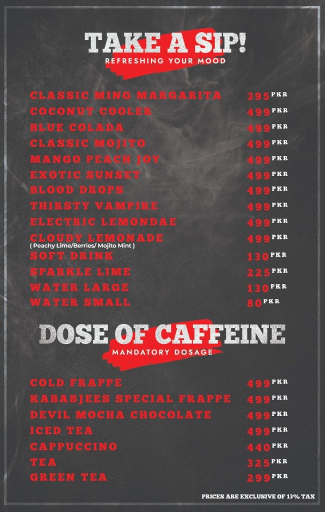 kababjees horror cafe menu page 9
