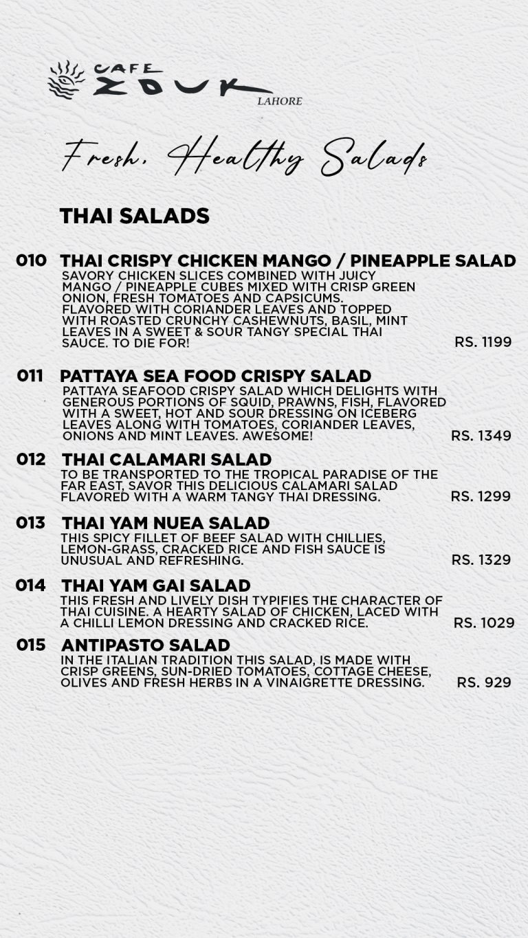 Caf Zouk Lahore Menu Lahore Read 2024 Updated Caf Zouk Lahore Menu 