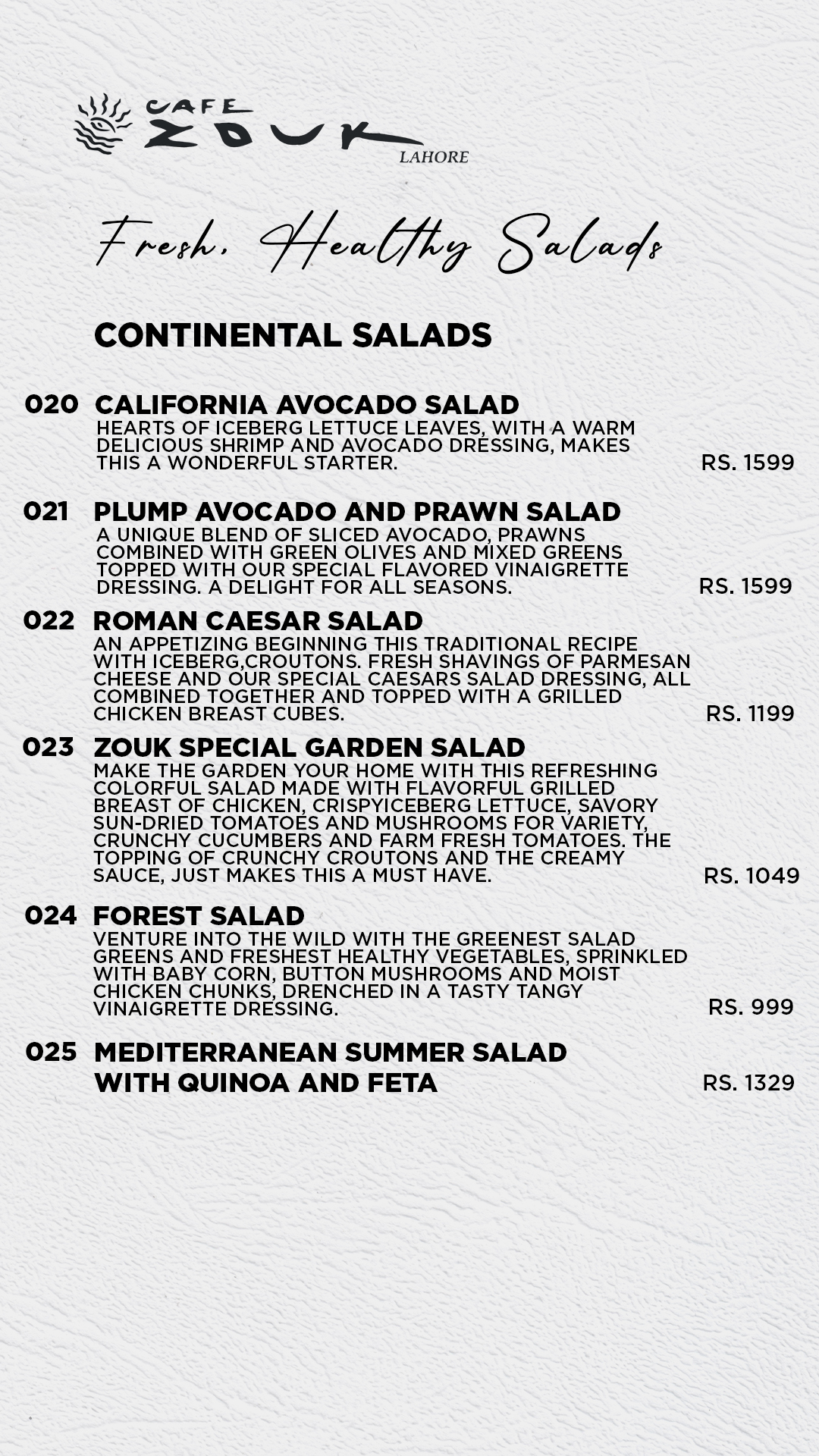 Caf Zouk Lahore Menu Lahore Read 2024 Updated Caf Zouk Lahore Menu 