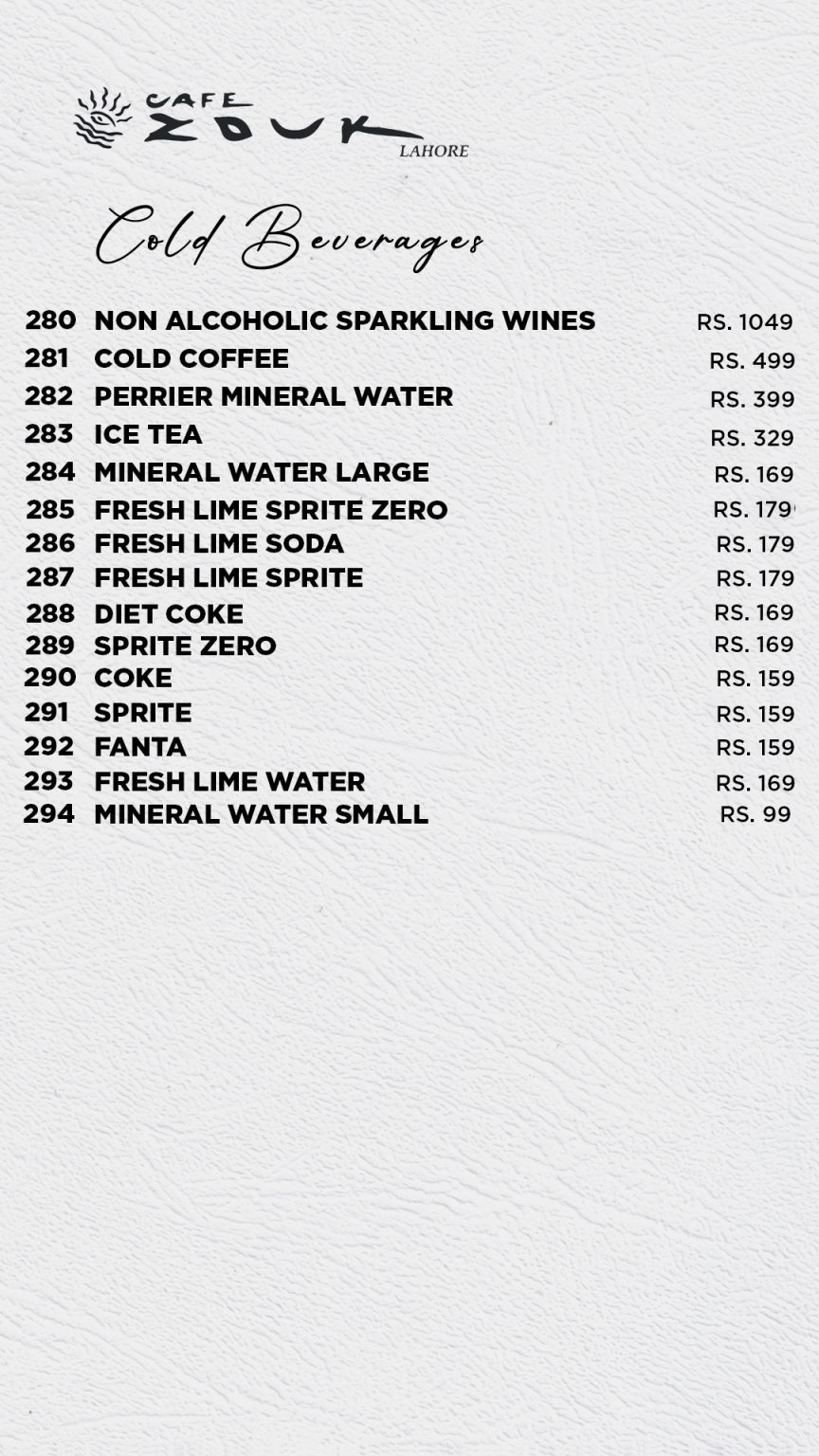Café Zouk Lahore Menu Lahore Read 2024 Updated Café Zouk Lahore Menu