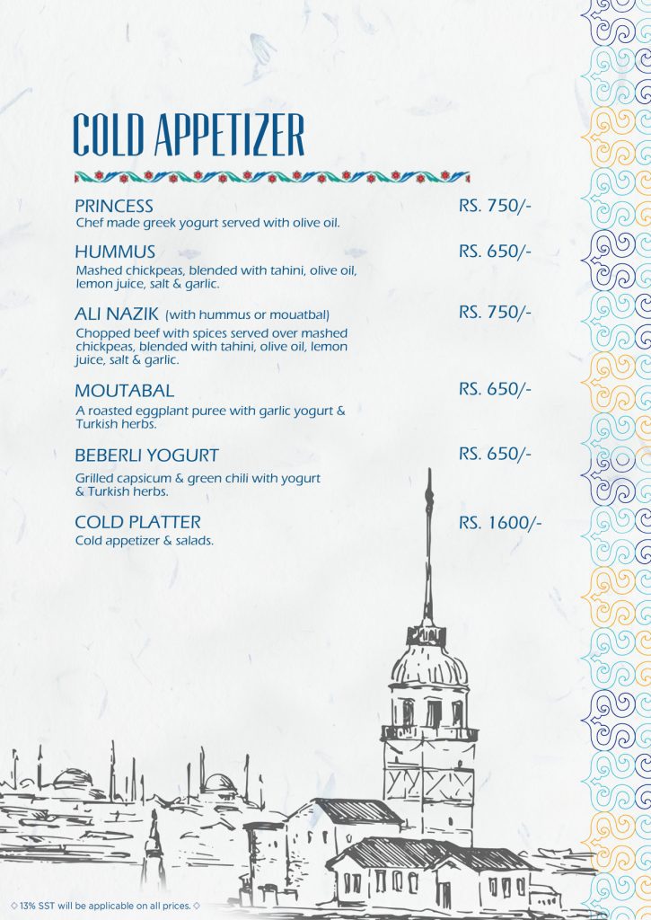 zeytin karachi menu page 3