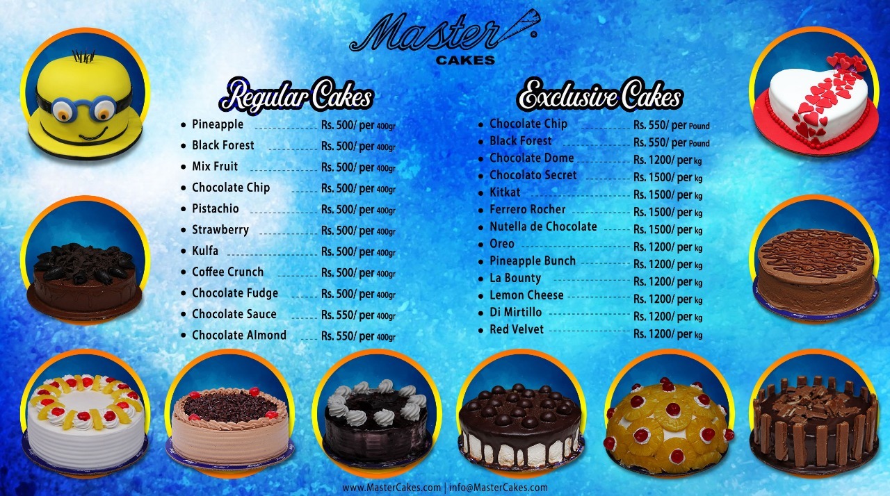 Master Cakes Karachi, Contact Number, Contact Details, Email Address